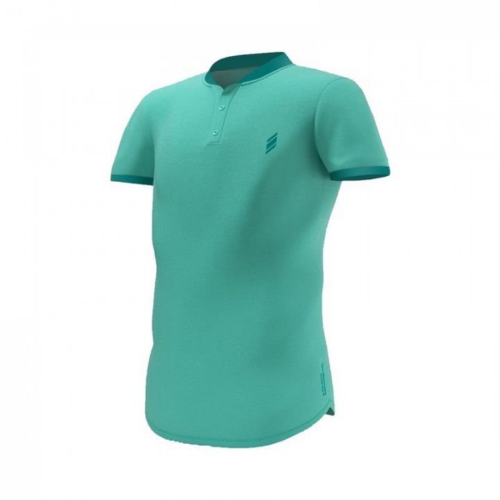 Eye Henley Shirt Turquoise